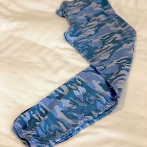 Monrow Blue Camo Sweatpant